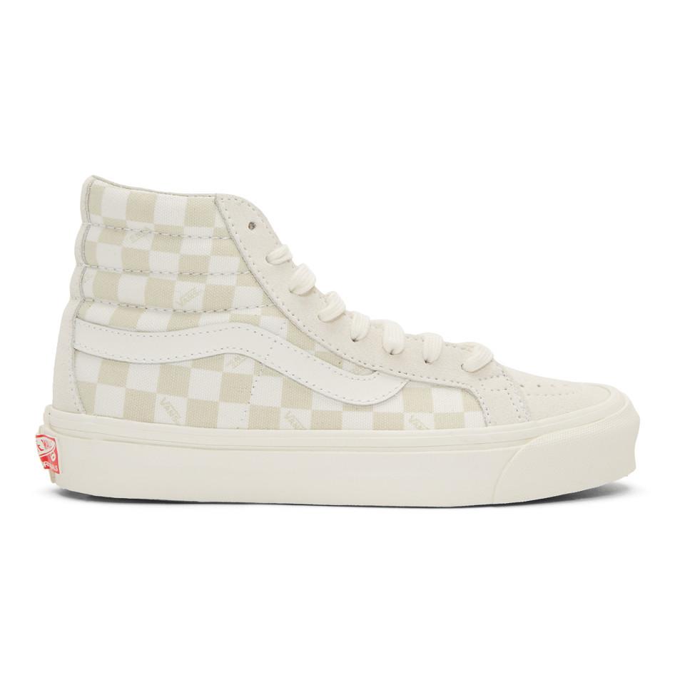 Vans Canvas Beige And Offwhite Og Sk8hi Lx Sneakers in Natural Lyst