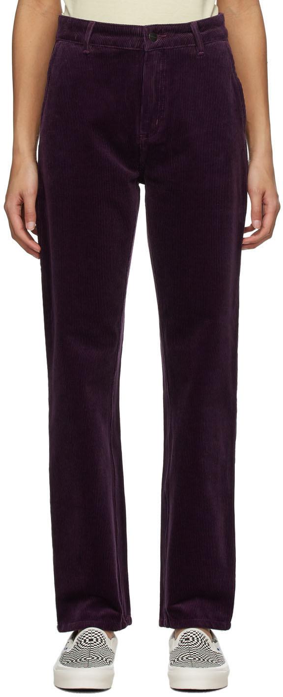 Carhartt WIP Purple Pierce Trousers | Lyst