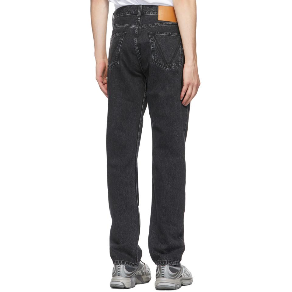 Vetements Black Washed Laser Logo Jeans for Men | Lyst Australia