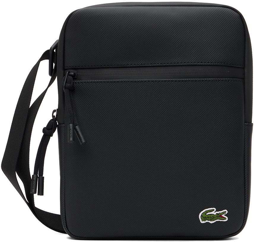 Lacoste Black Zip Crossbody Bag for Men | Lyst Canada