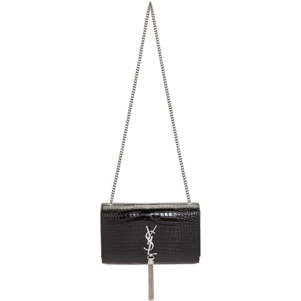 ysl kate croc tassel bag