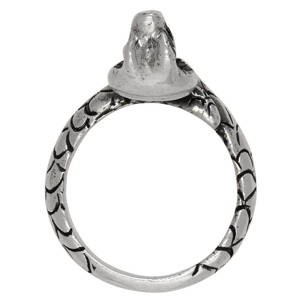 Saint Laurent Silver Cobra Ring in Metallic for Men Lyst