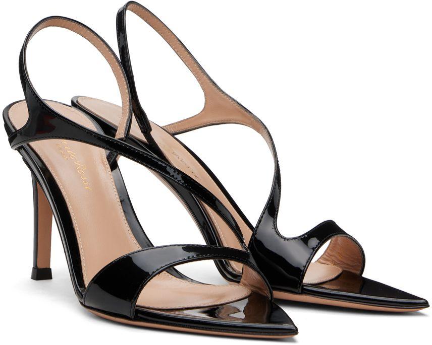 【関税込み】Gianvito Rossi ブラック Mayfair ヒールサンダル Gianvito Rossiのブラック Mayfair ヒールサンダルがセール中