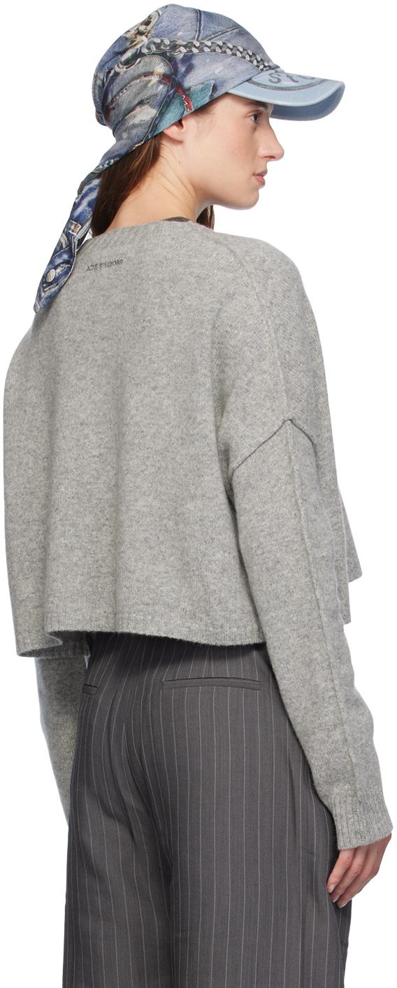 Acne Studios グレー クロップドセーター
