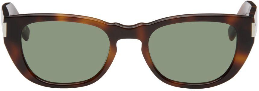 Saint Laurent Tortoiseshell SL 569 Sunglasses - ShopStyle