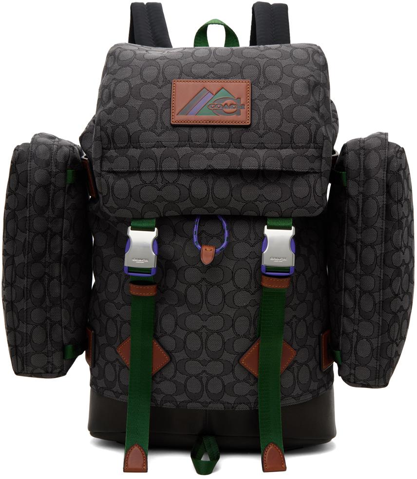 COACH Gray Utility Backpack in Black for Men Lyst UK