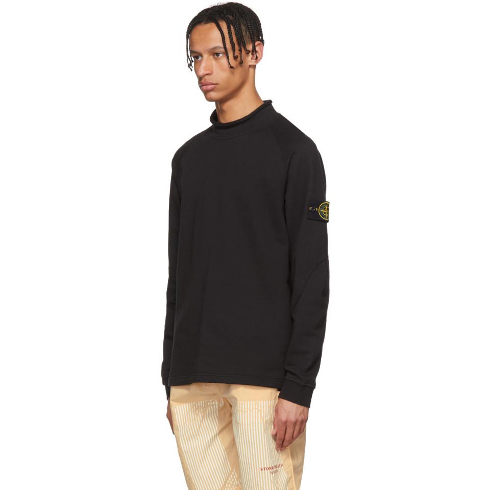 black stone island sweater