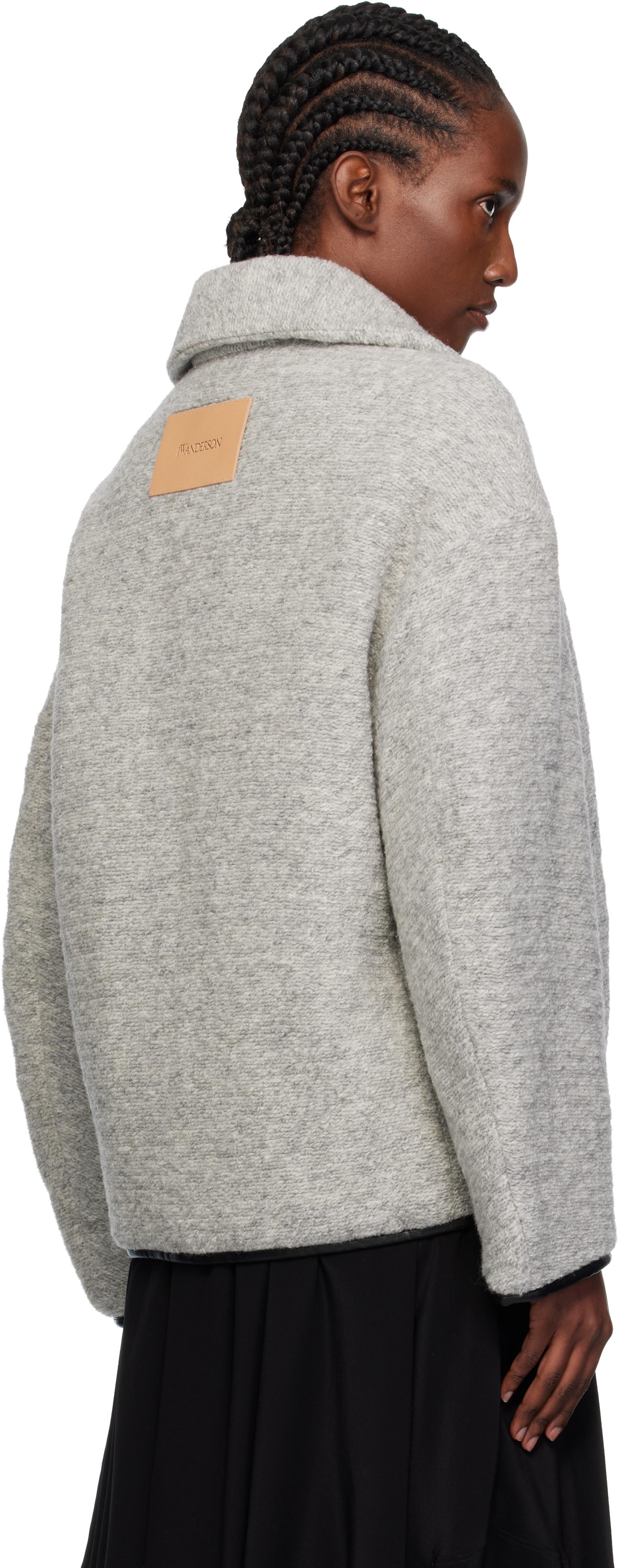 JW Anderson Contrast Trim Casual Jacket in Gray | Lyst