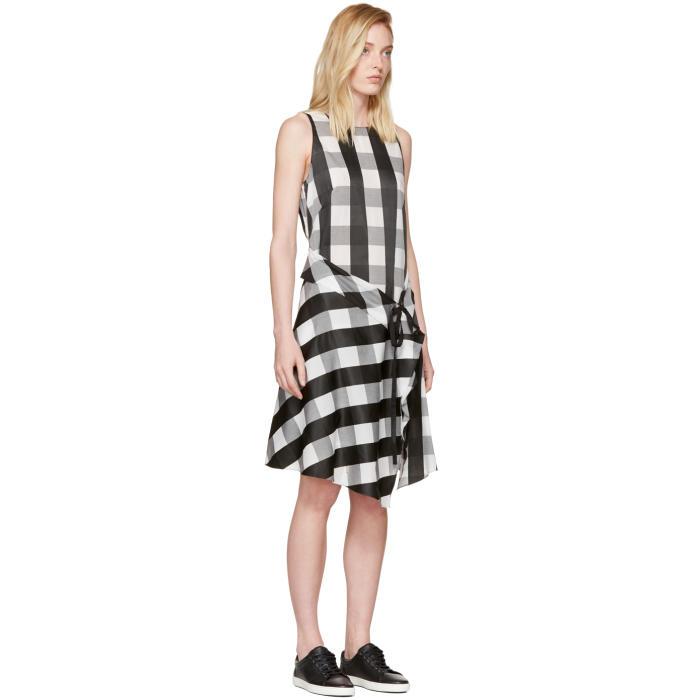 rag and bone black and white dress
