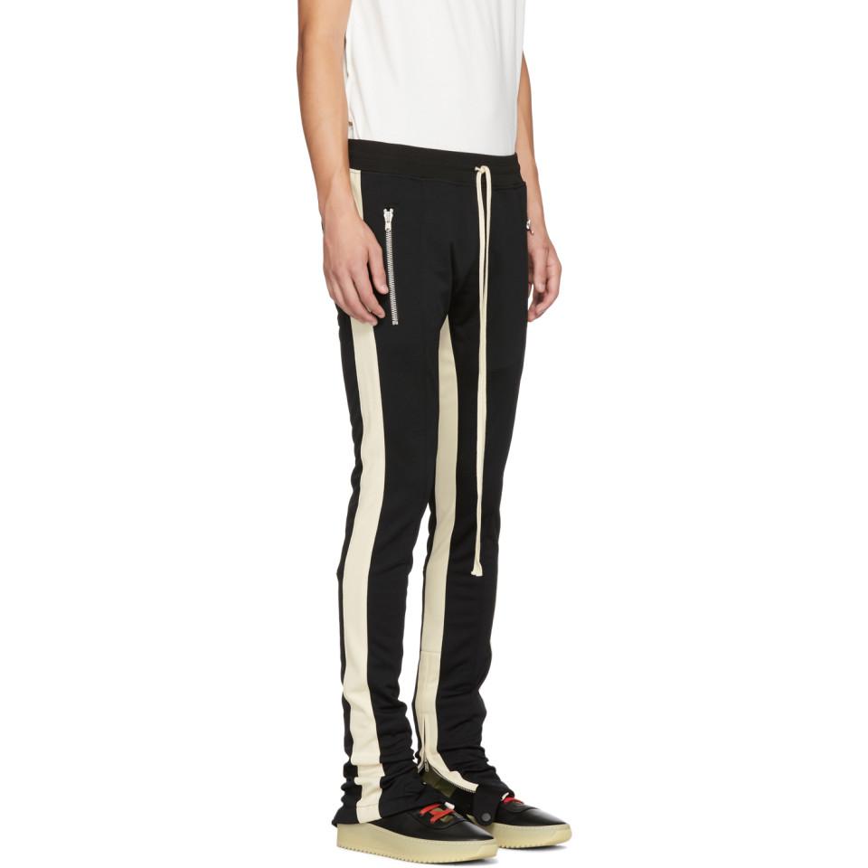 fear of god double stripe track pants