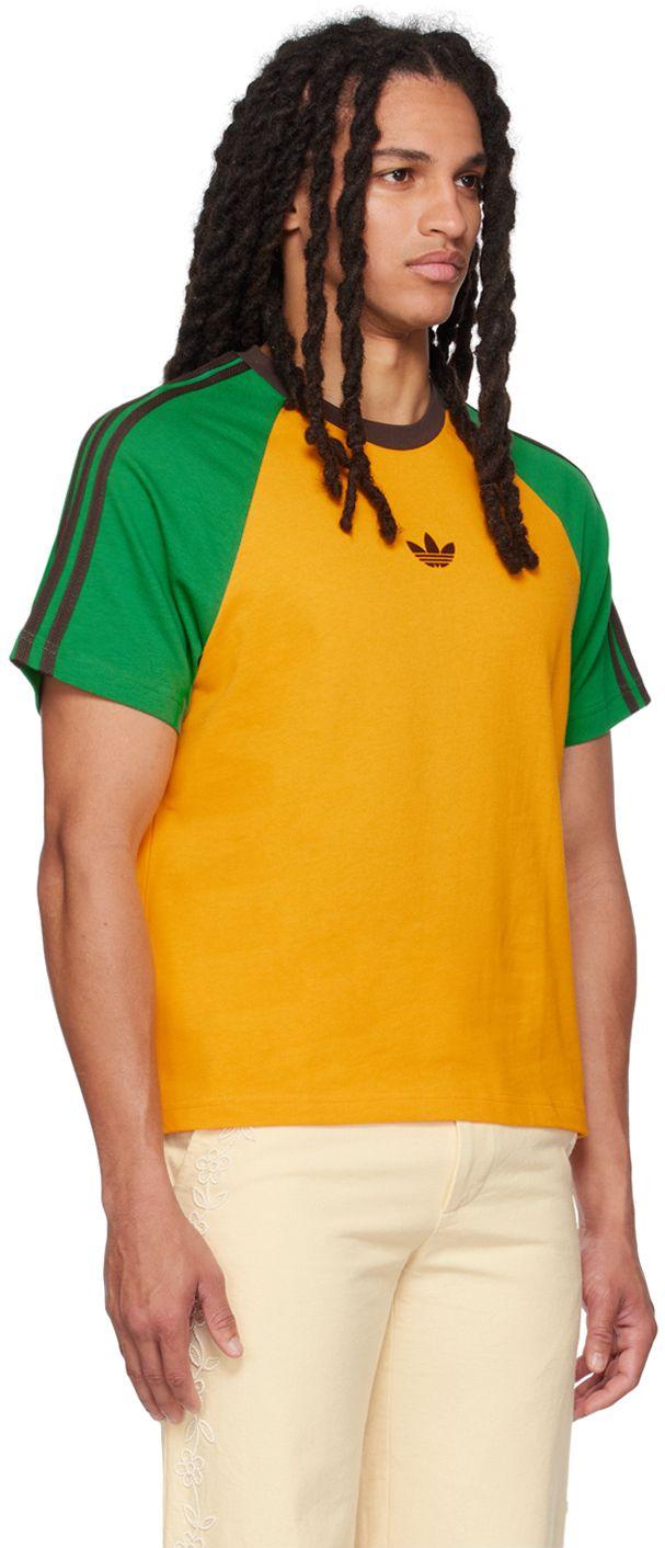 Wales Bonner Yellow & Green Adidas Originals Edition T-shirt in Orange for  Men | Lyst