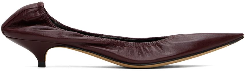 Black and burgundy heels hot sale