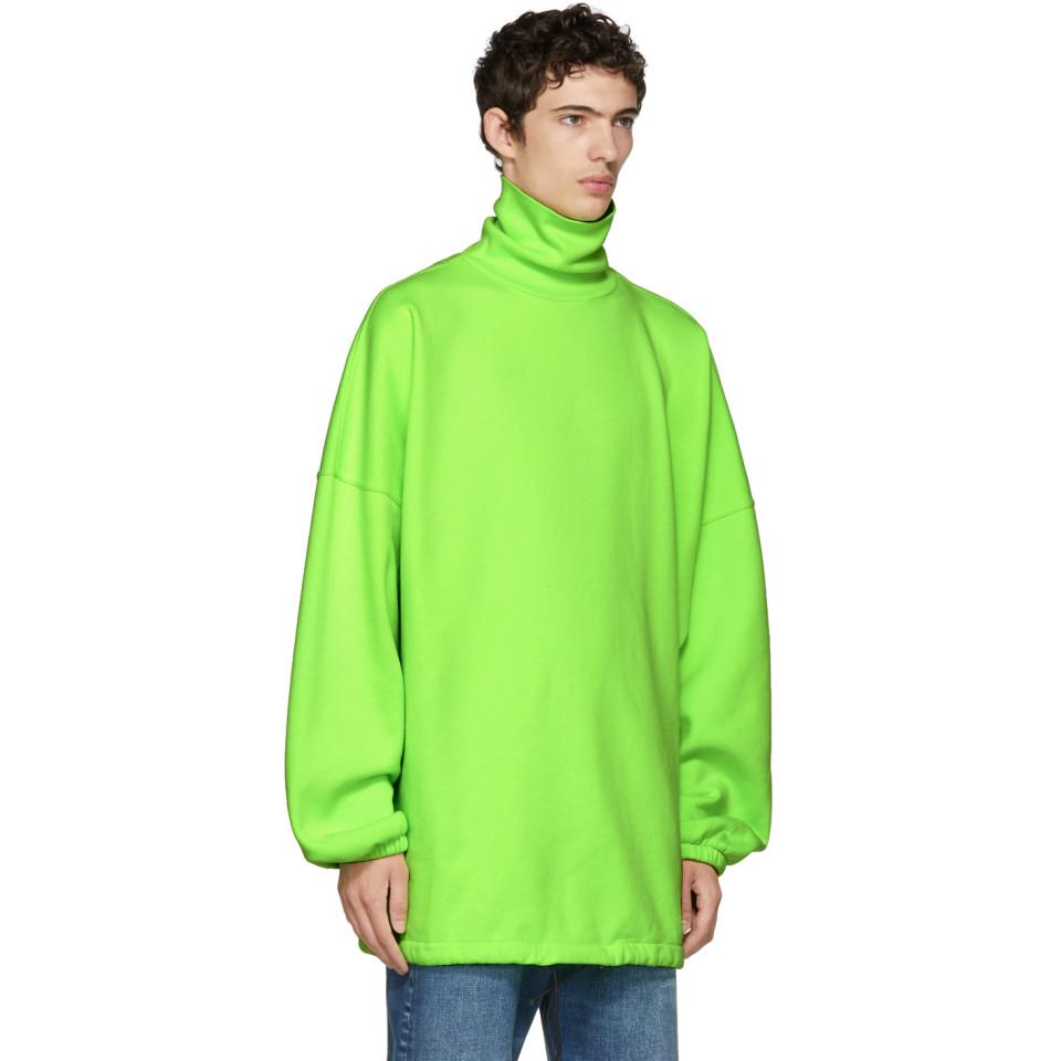 mens neon turtleneck