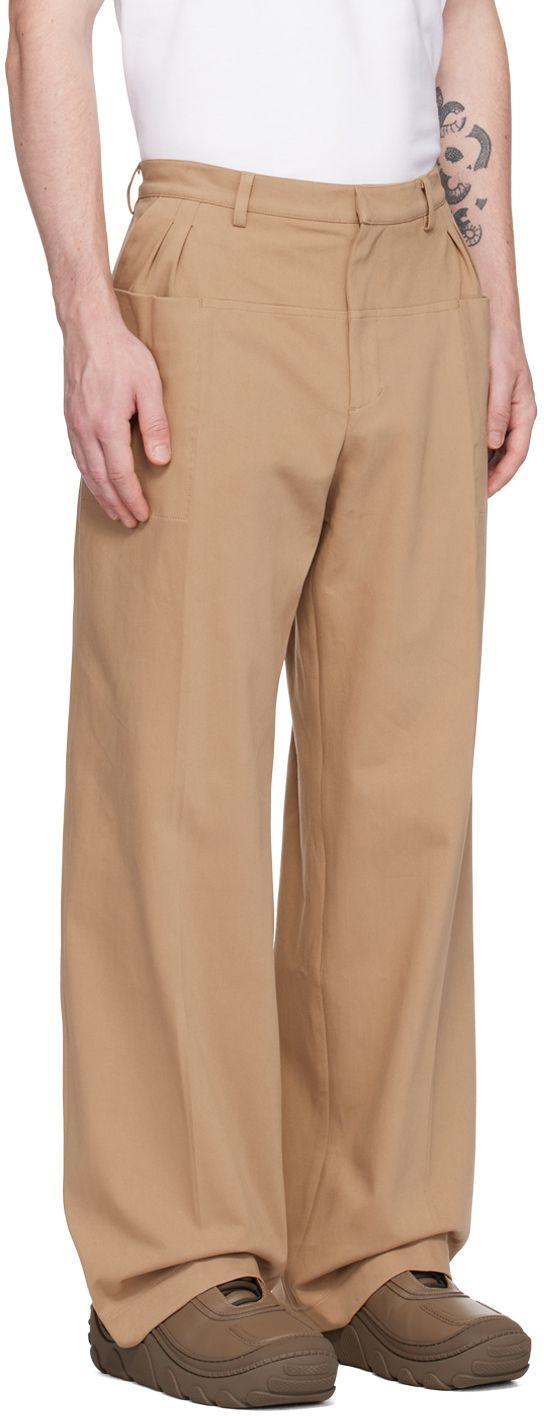 Kiko Kostadinov Beige Orma Reversible Trousers for Men | Lyst