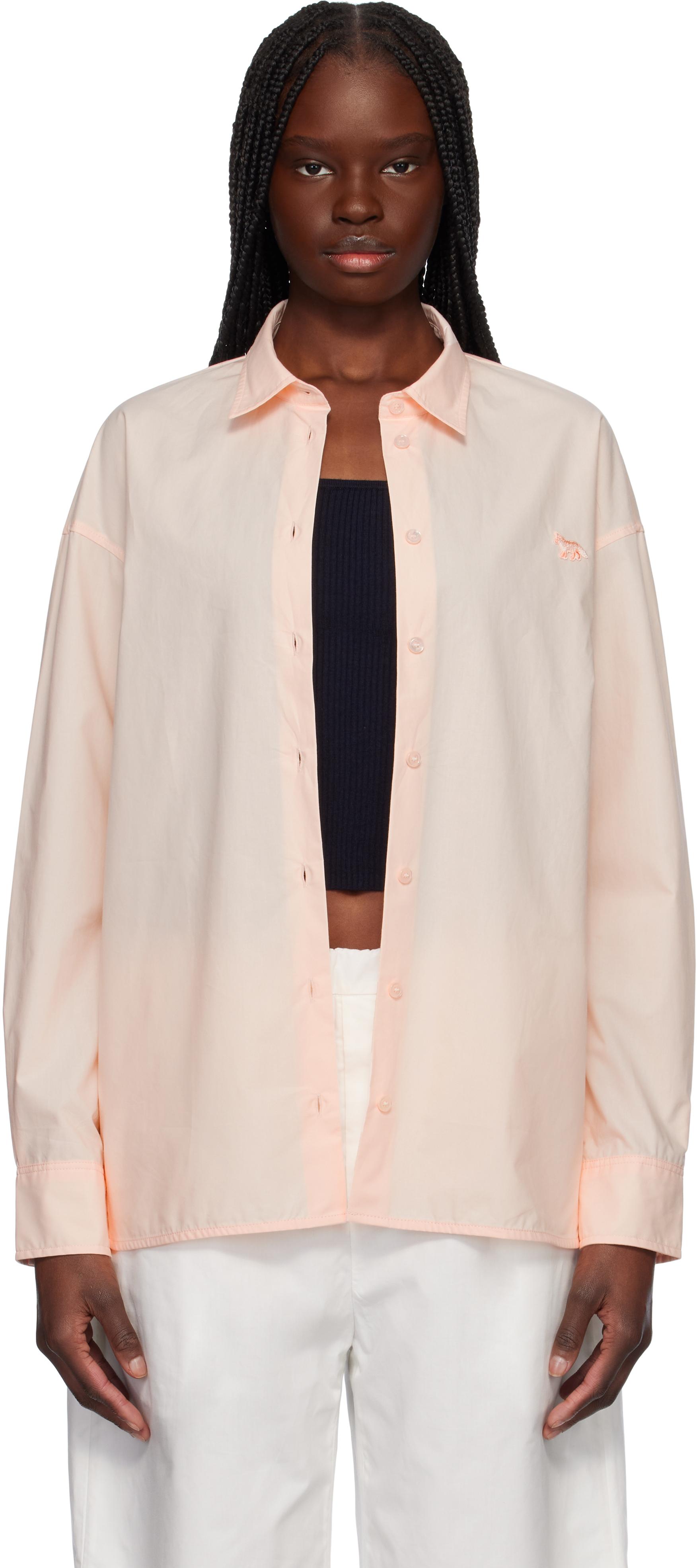 Maison Kitsuné ピンク ベビーフォックス カジュアル シャツ | Lyst
