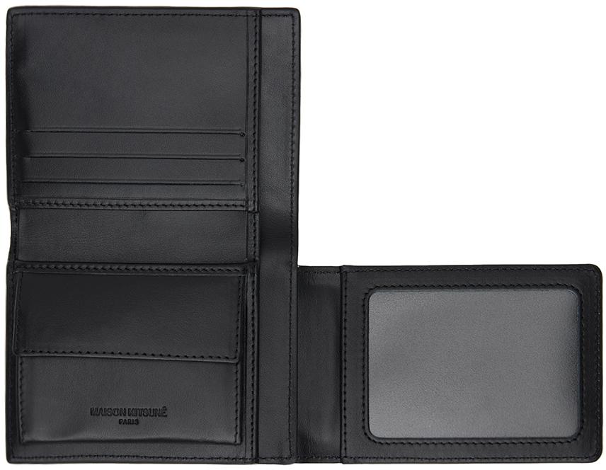Maison Kitsuné Fox Head Trifold Wallet in Black for Men | Lyst