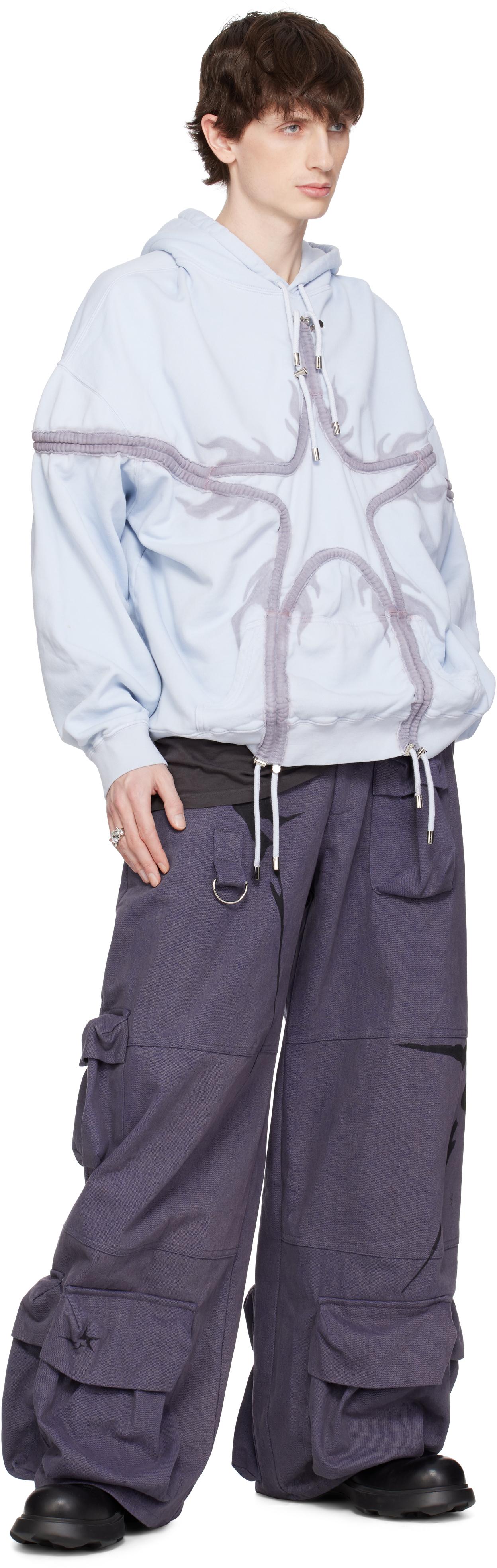 【関税込み】Collina Strada ブルー Star フーディ 関税込み】Collina Strada ブルー Star フーディ