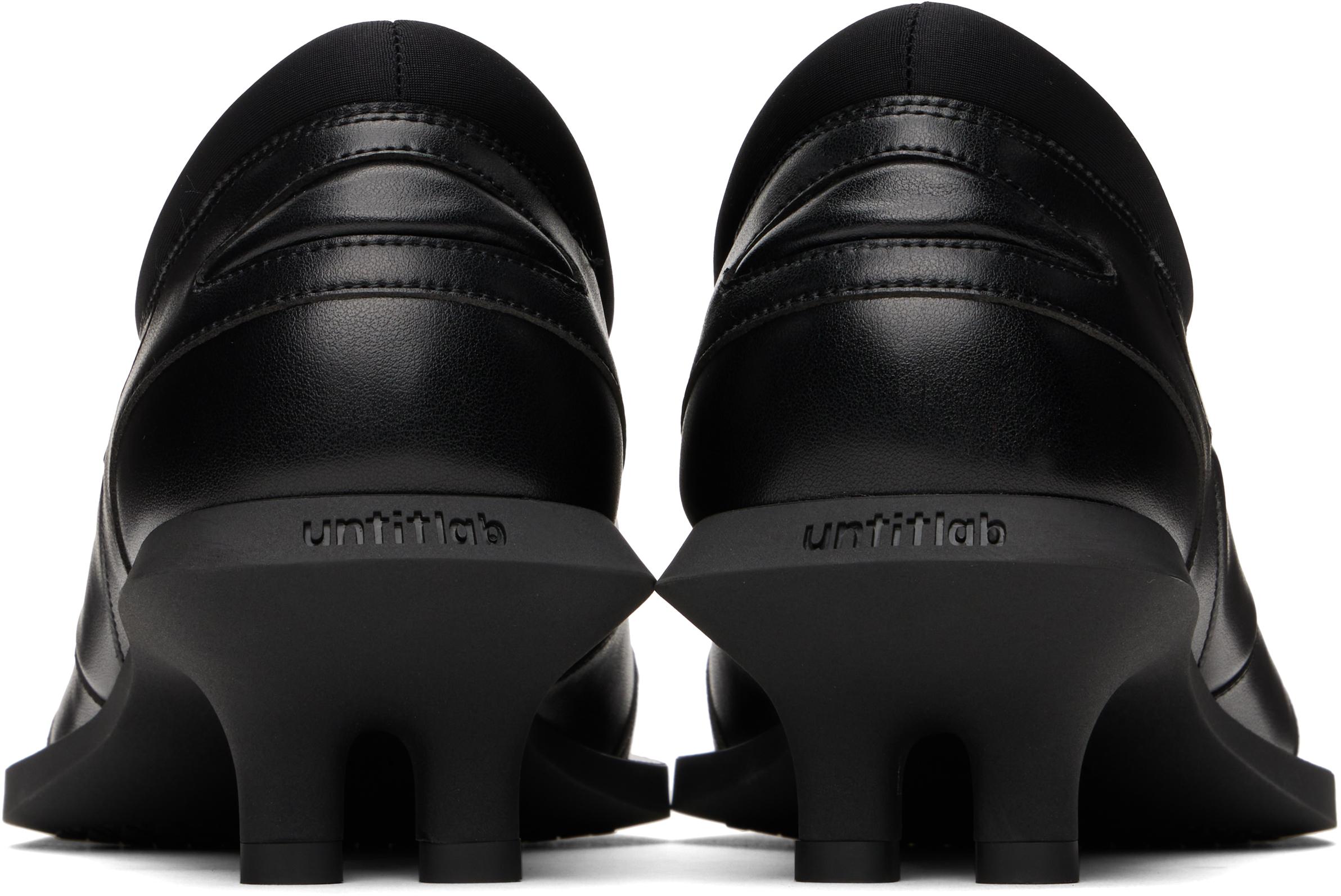 【関税込み】untitlabR ブラック Velo Flex ヒール untitlab®: ブラック Velo Flex ヒール | SSENSE 日本
