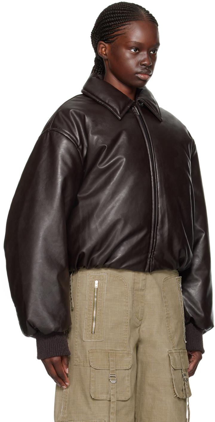 acne-ADMDarkbrown-Padded-Faux-
