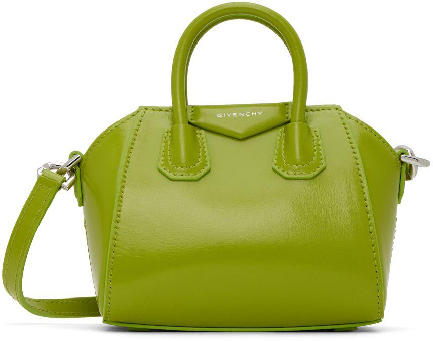 Givenchy Green Micro Antigona Bag | Lyst
