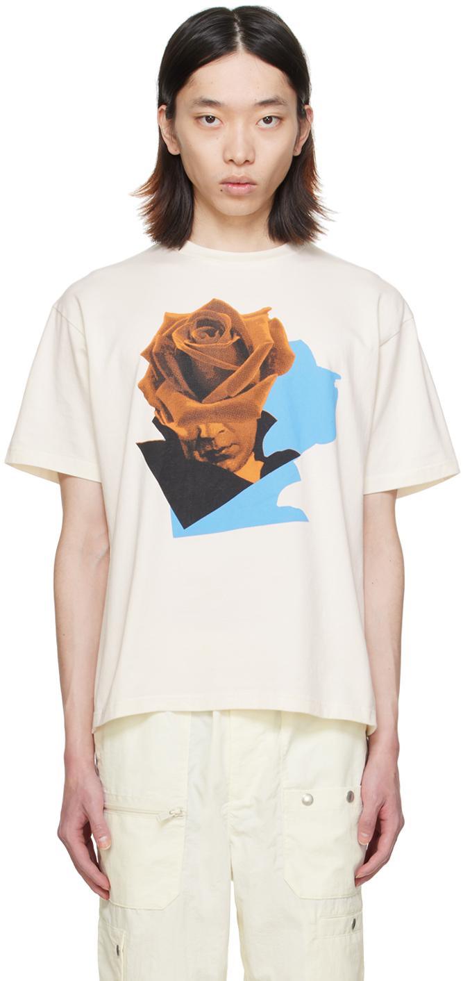 Undercover メンズ オフホワイト プリントtシャツ Tシャツ