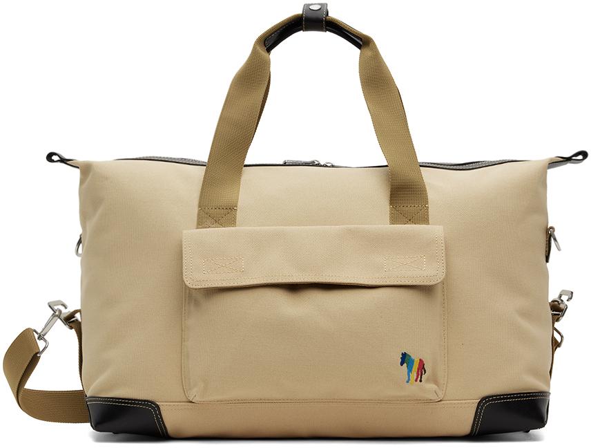 Paul Smith メンズ ブラック ロゴ刺繍 ダッフルバッグ 旅行 Paul Smith メンズ ブラック ロゴ刺繍 ダッフルバッグ 旅行