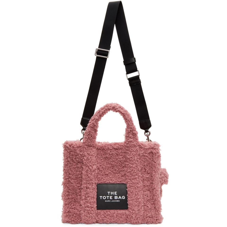 Marc Jacobs Pink Sherpa The Small Traveler Tote