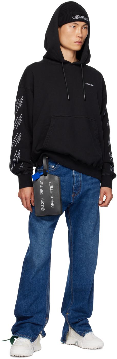 Off-White c/o Virgil Abloh メンズ ブラック Off- ステッチ フーディ 