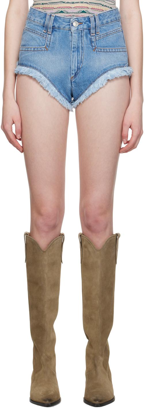 Isabel Marant レディース ブルー Eneidao デニムショートパンツ 