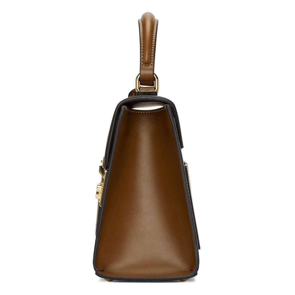 gucci padlock bag brown