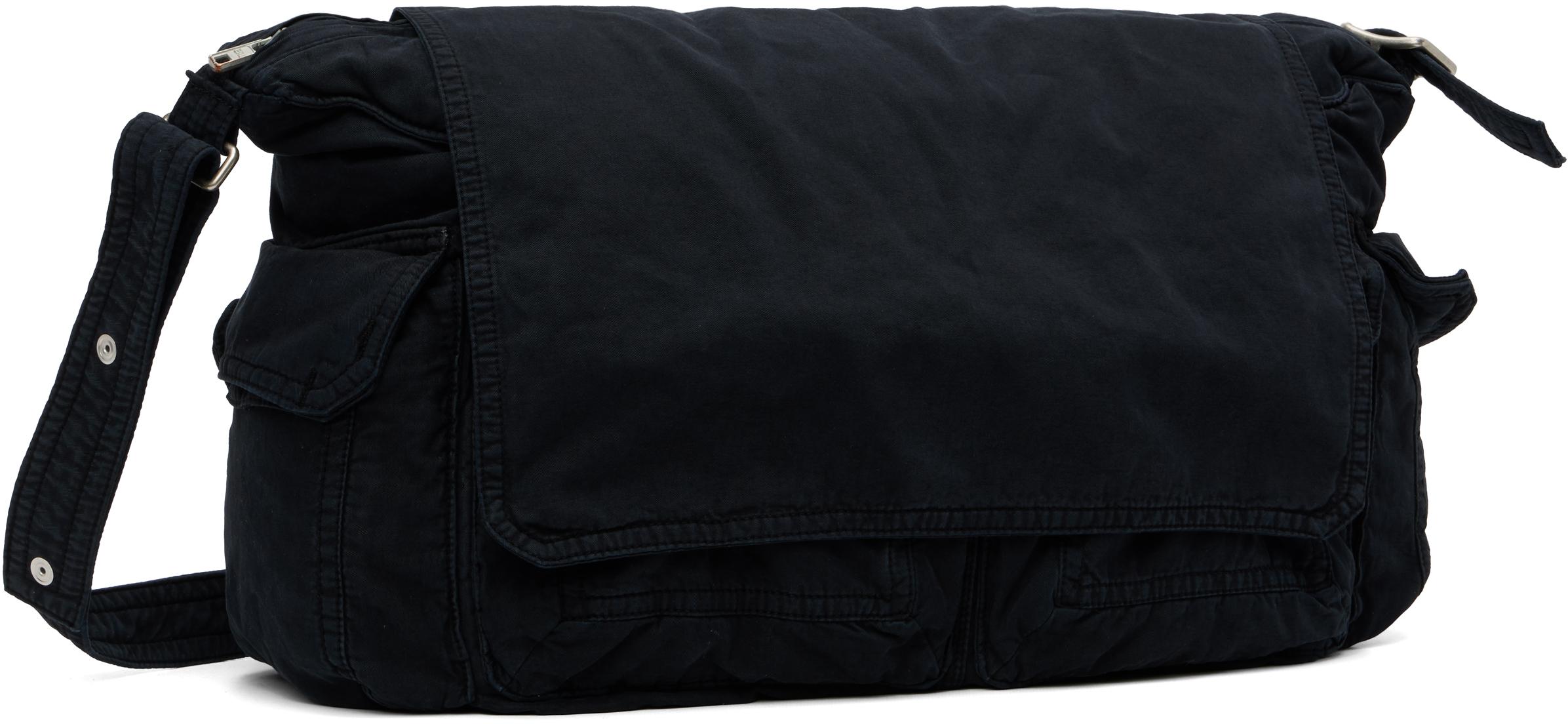 ERL Twill Cargo Bag in Black for Men | Lyst