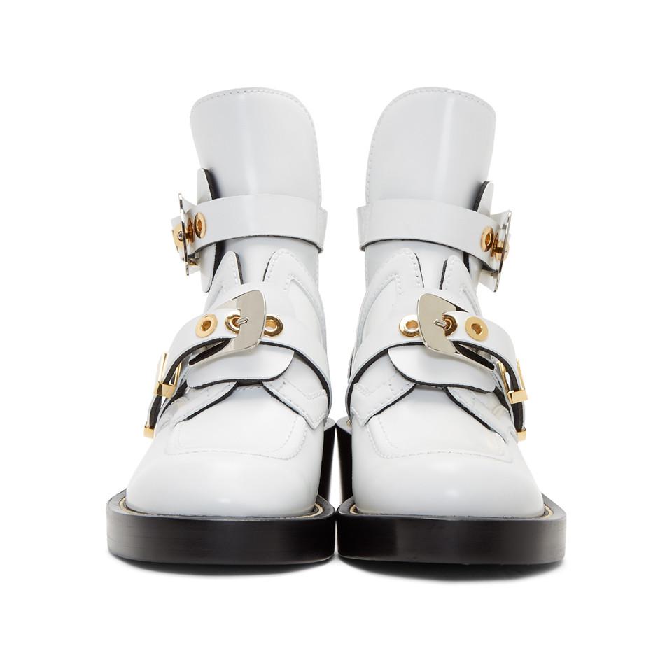 Cutout buckle boot balenciaga hot sale