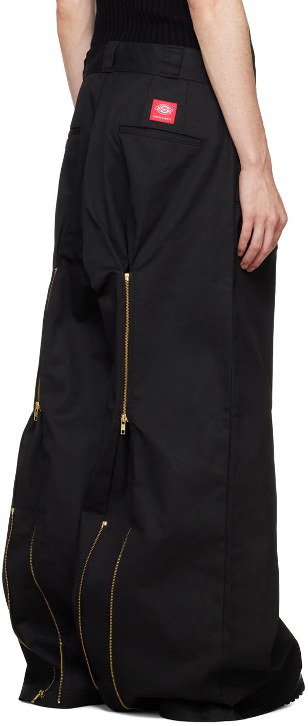 Fumito Ganryu Dickies Edition Reverse Baggy Trousers in Black for