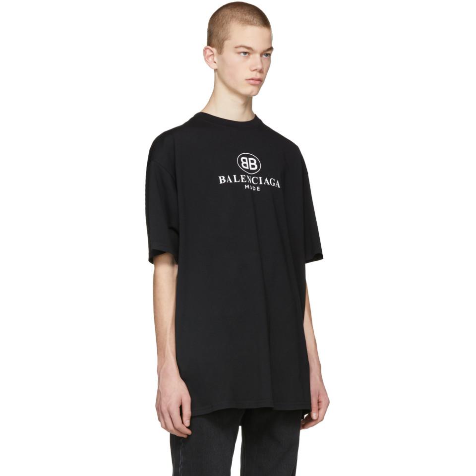 balenciaga t shirt black