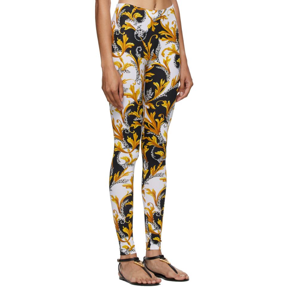 versace barocco leggings