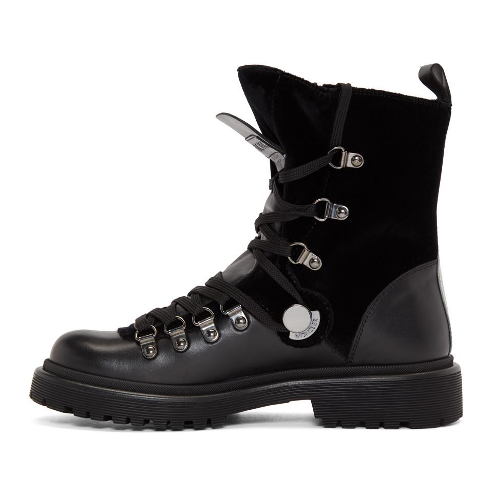 Moncler Leather 'berenice' Padded Boots 