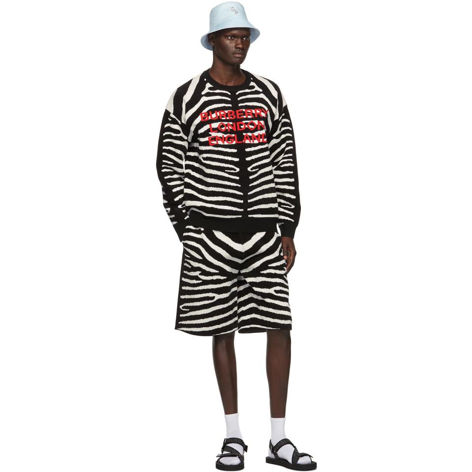 burberry zebra sweater