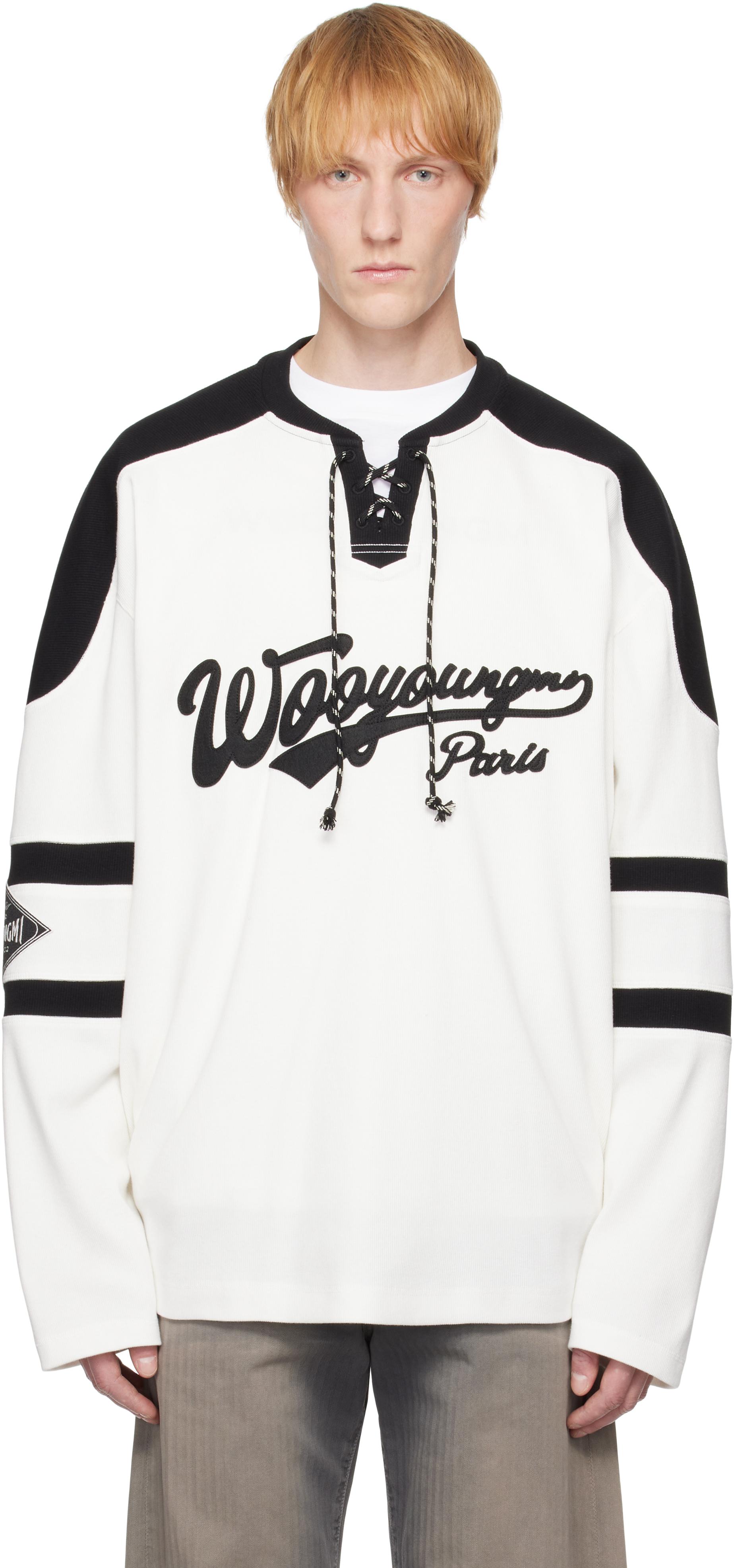 メンズ WOOYOUNGMI ホワイト Rugby 長袖トップス ホワイト | Lyst