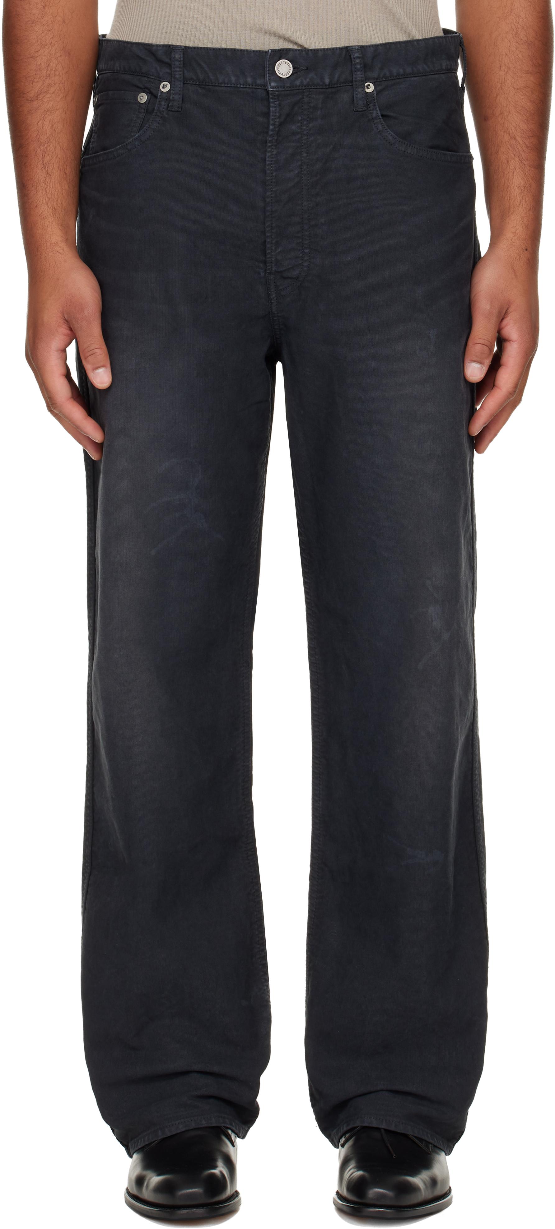 Visvim Fluxus 01 Wide G.Cords Trousers in Blue for Men | Lyst