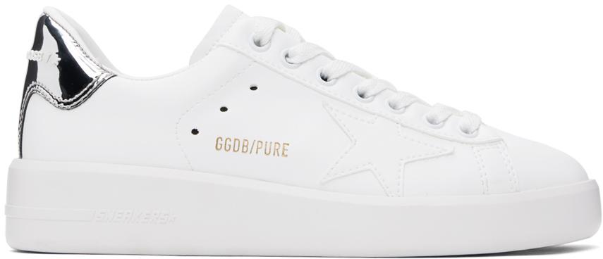 Golden Goose メンズ ブラック En Goose ホワイト&シルバー バイオ 