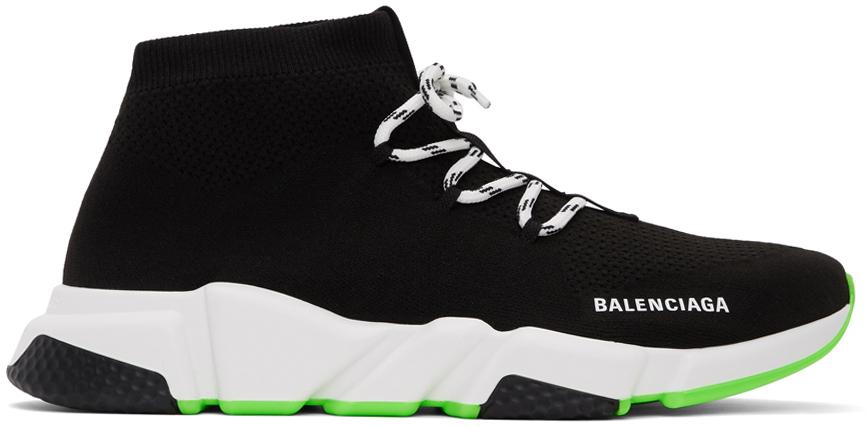 Balenciaga Men's Speed Lace-up Knitted Trainers in Black for Men | Lyst UK