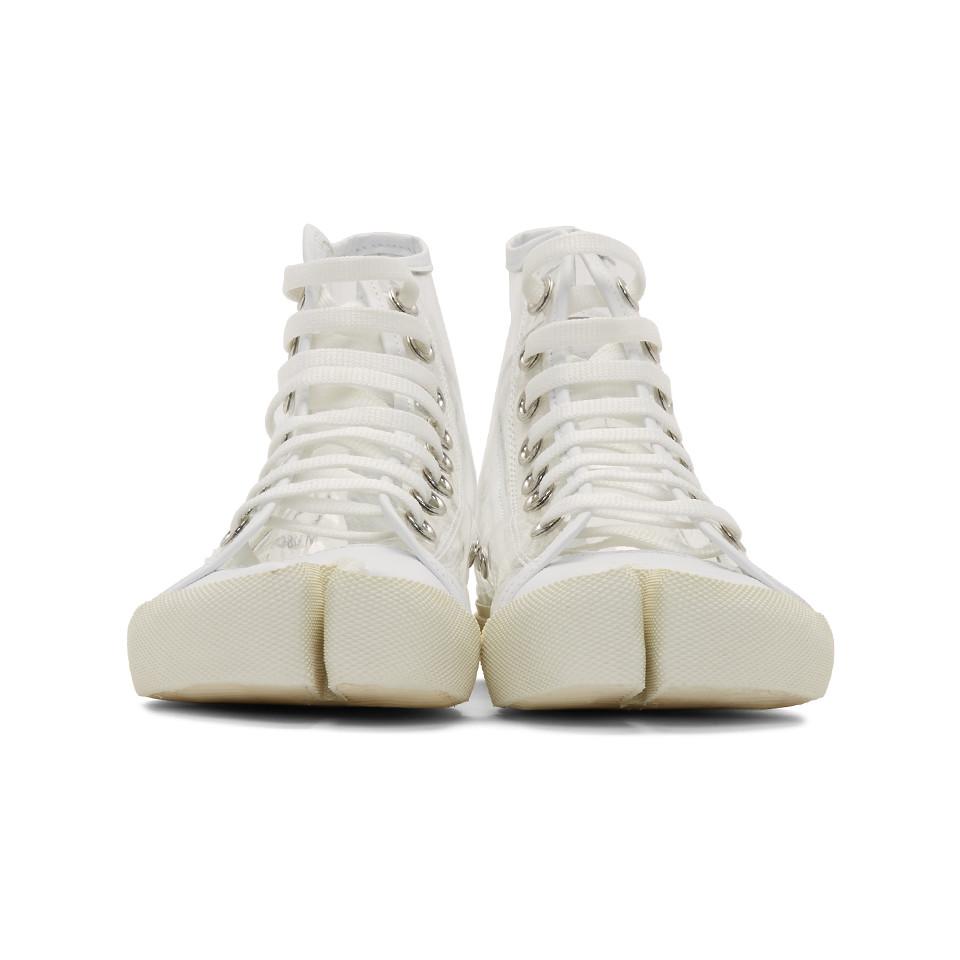 maison margiela transparent sneakers
