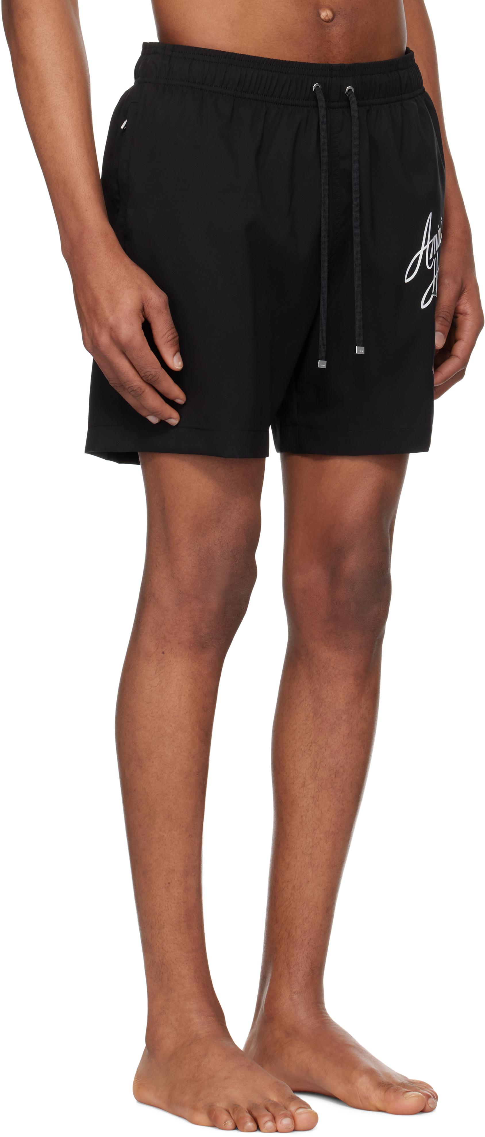 AMIRI ロゴ 水着 ブラック Core スイムショーツ AMIRI: Coreコレクション ブラック MA ロゴ スイムショーツ