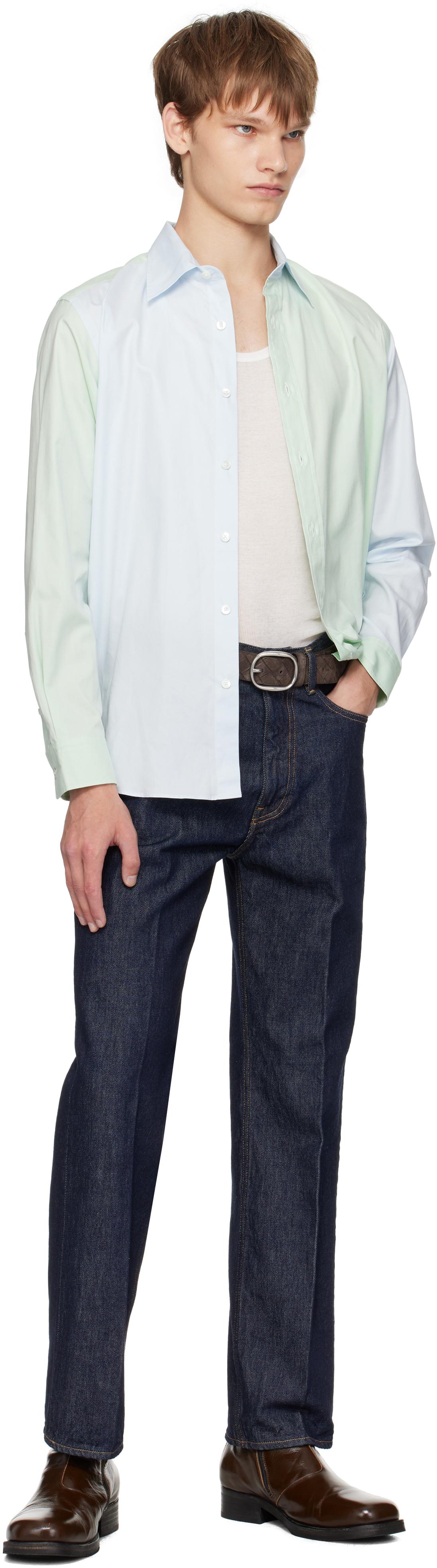 AURALEE Finx Ox Chambray Shirt in White for Men | Lyst UK