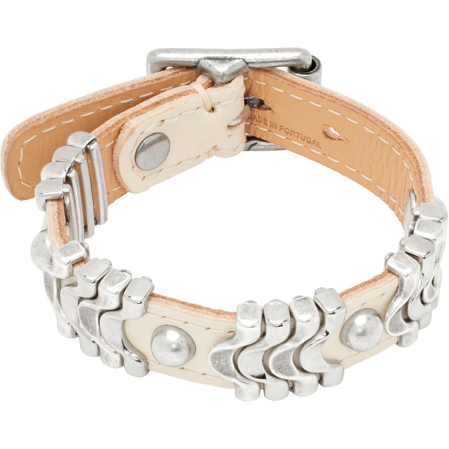 Our Legacy Wave Bracelet in White | Lyst UK
