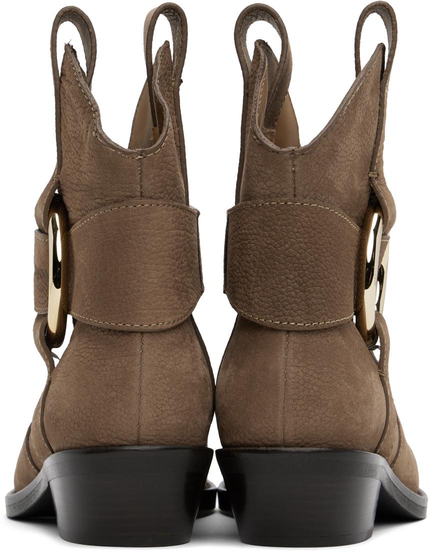 【 See by Chloe 】Brown New Ring Line ブーツ Brown New Ring Line Boots by See by Chloé on Sale