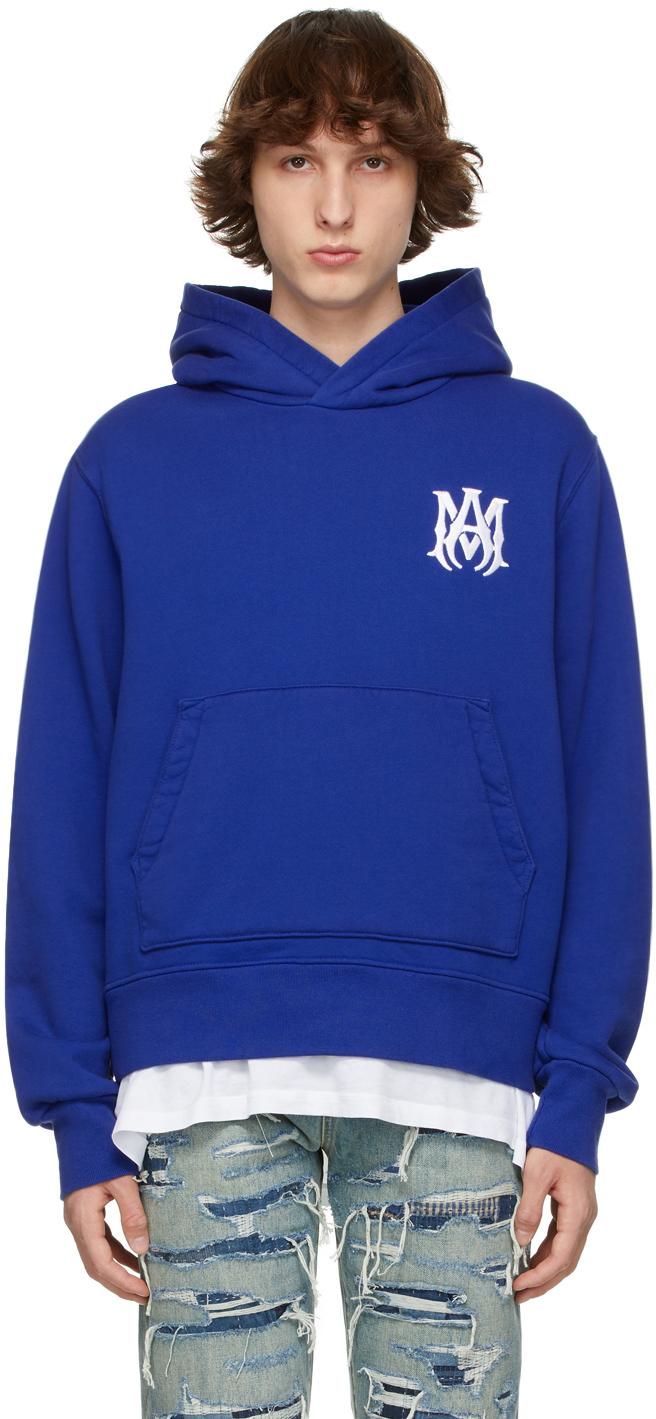 Amiri hoodie blue hotsell