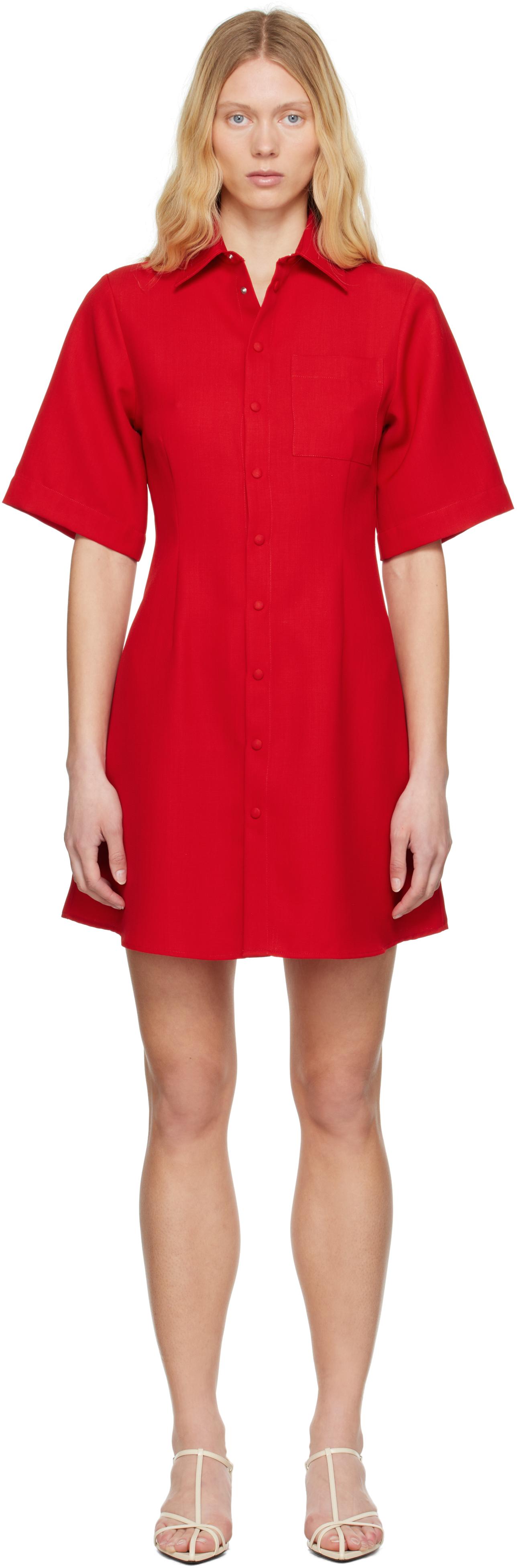 ワンピースその他 Ami Paris Mini red wool dress Ami Paris Mini and short dresses for Women | Online Sale up