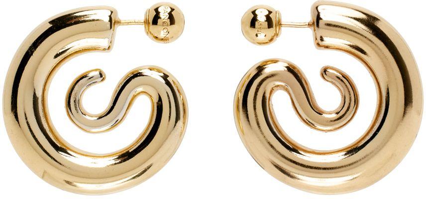 Panconesi Ssense Exclusive Gold Serpent Earrings in Black Lyst