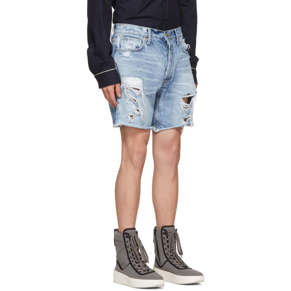 fear of god denim shorts